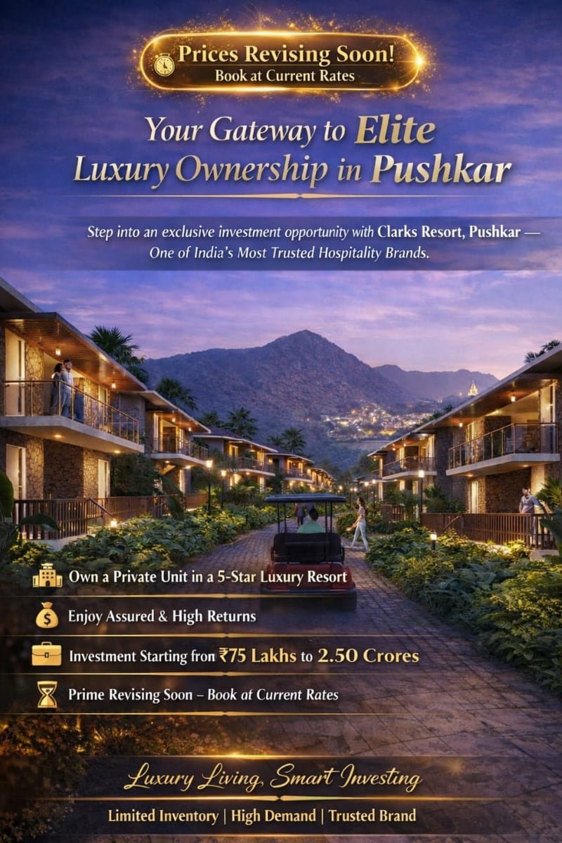 Clarks Pushkar resort investment Pushkar