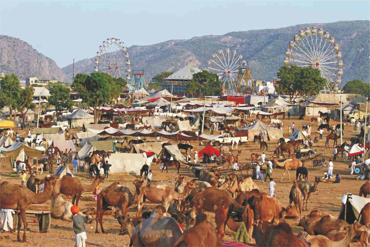 The famous Pushkar Camel Fair near Regenta Resort & Spa Pushkar — Rajasthan's iconic desert festival